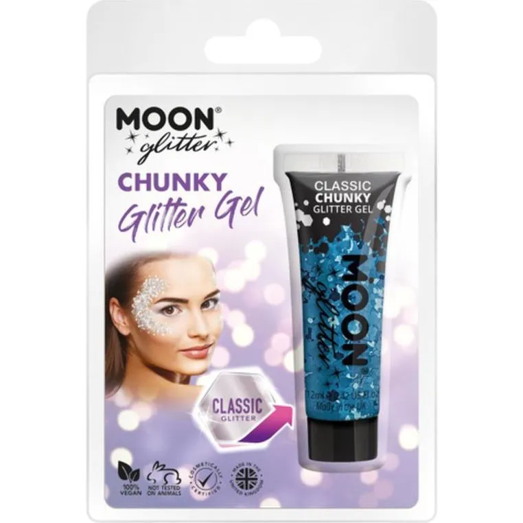 Moon Glitter Classic Chunky Glitter Gel, Blue
