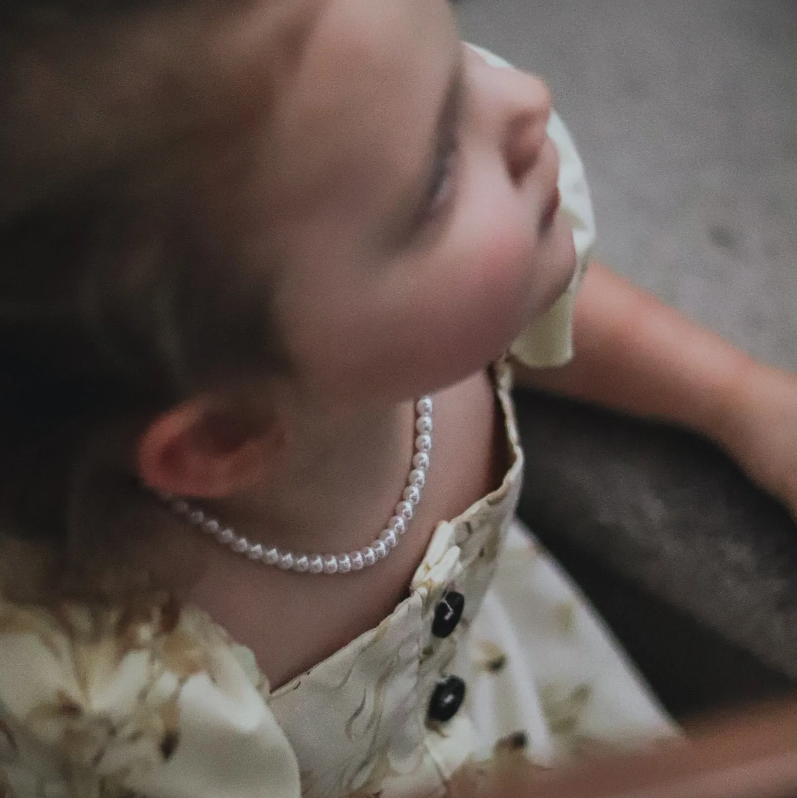 MTO | Necklace | Dainty Faux Pearl | Brilliant White