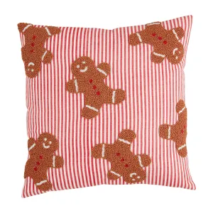 Mudpie Gingerbread Beaded Pillow