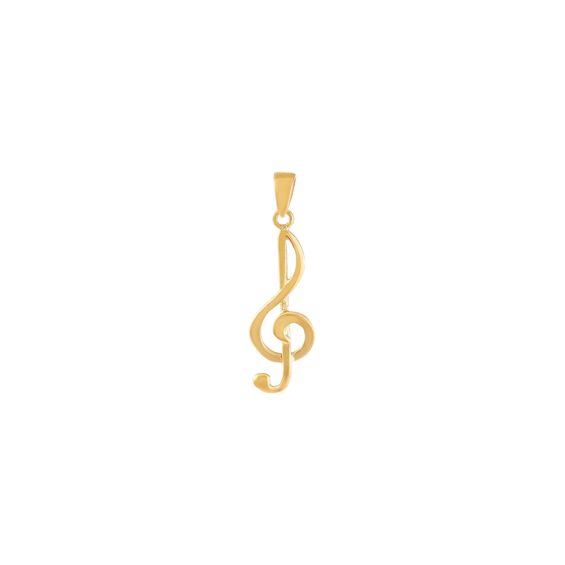 Music Note Charm 14K