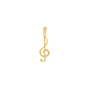 Music Note Charm 14K