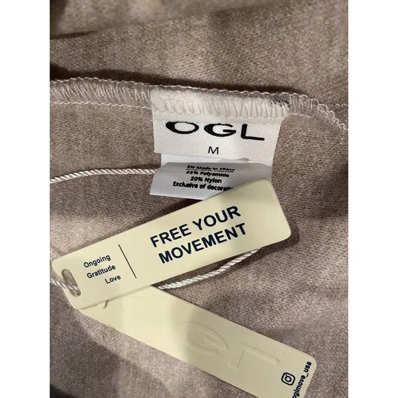 NEW OGL Maxi Skirt Womens Medium Beige Heather CashSoft Flared Warm Soft Retro