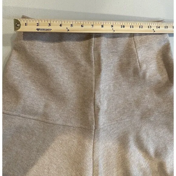 NEW OGL Maxi Skirt Womens Medium Beige Heather CashSoft Flared Warm Soft Retro