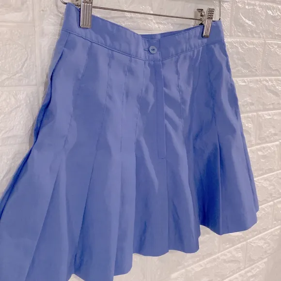 NIKE | Gorgeous A-line Pleated Skirt | Light Baby Blue | Retro Vibe | High Waist