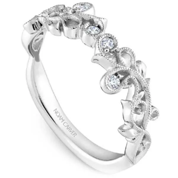 Noam Carver Nature Inspired Scrollwork Stackable Band