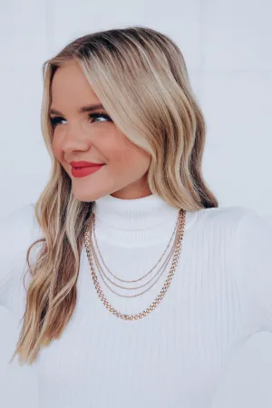 Off The Chain Layered Necklace - Gold