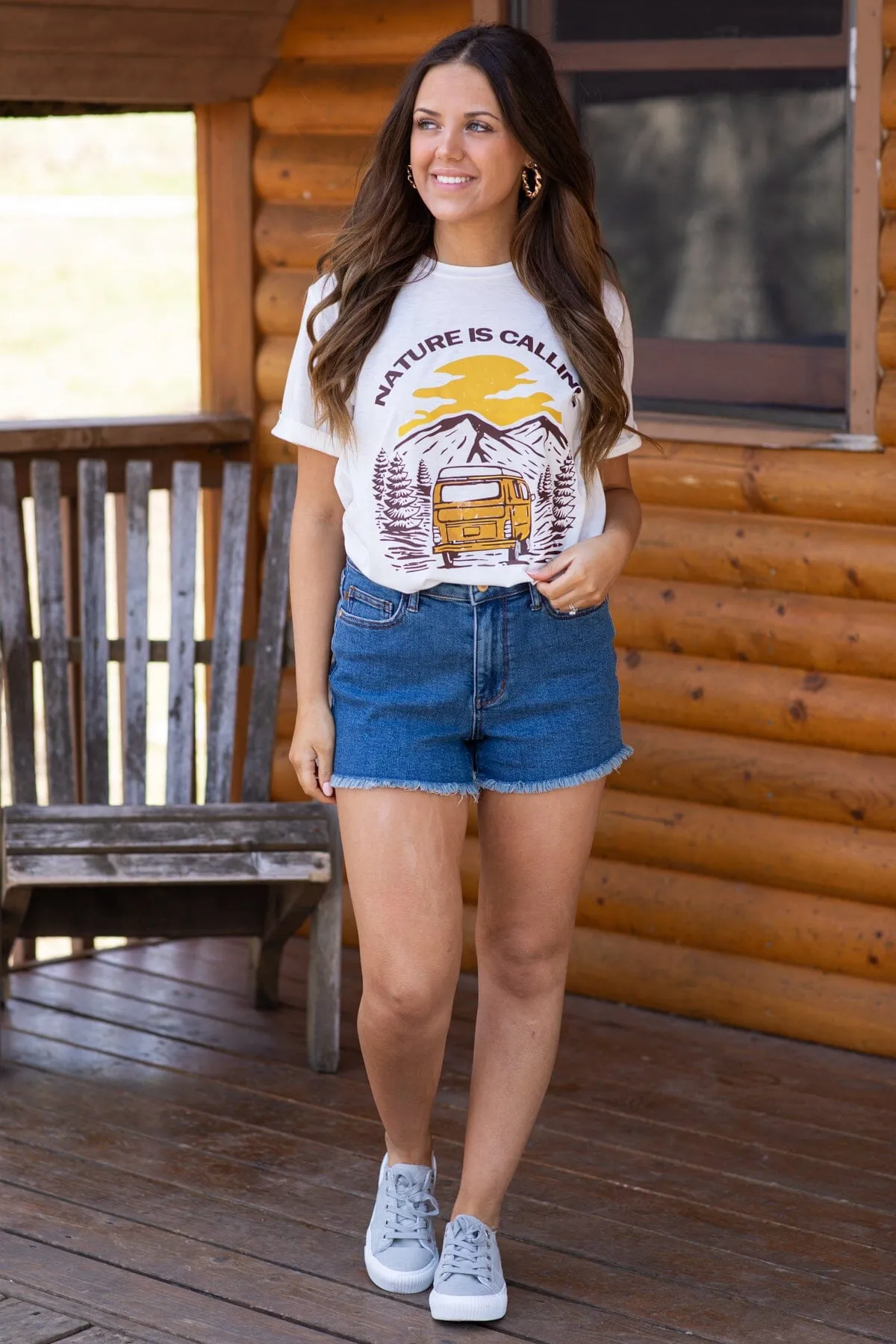 Off White Nature Is Calling Graphic Tee