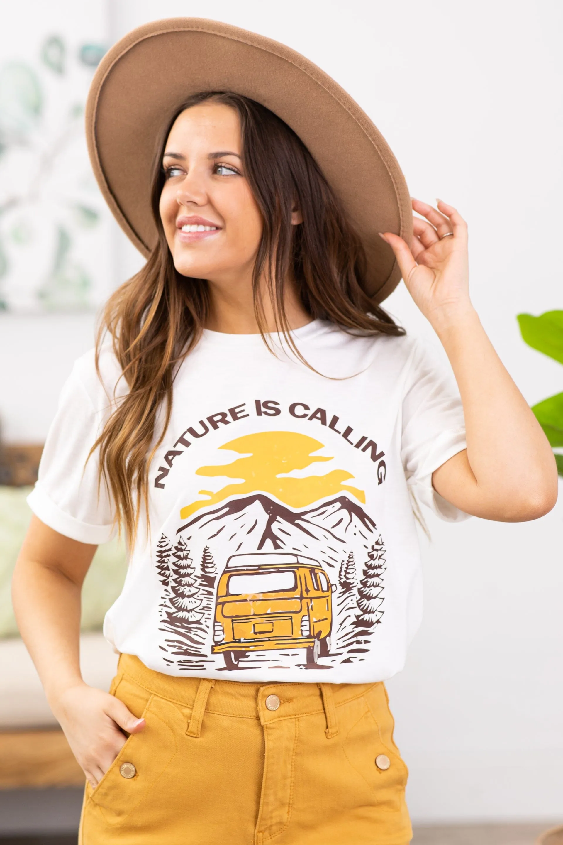 Off White Nature Is Calling Graphic Tee