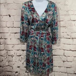 Oleg Cassini Silk Boho Tunic Dress, Size 6