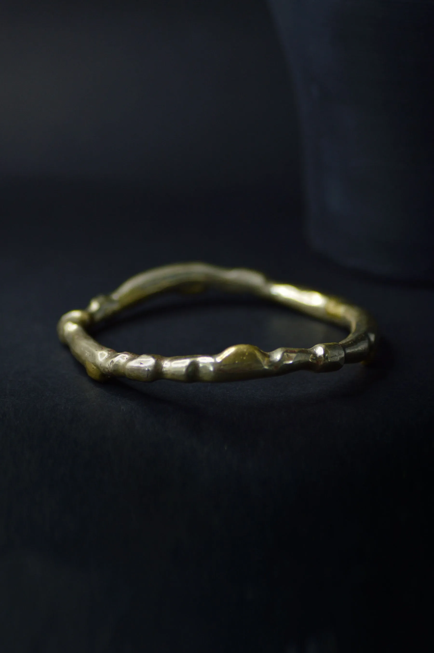 Organic Brass Bangle