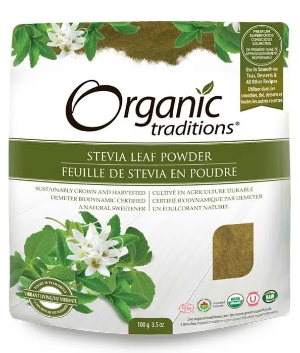 Organic Traditions Stevia Leaf Powder (100 g)