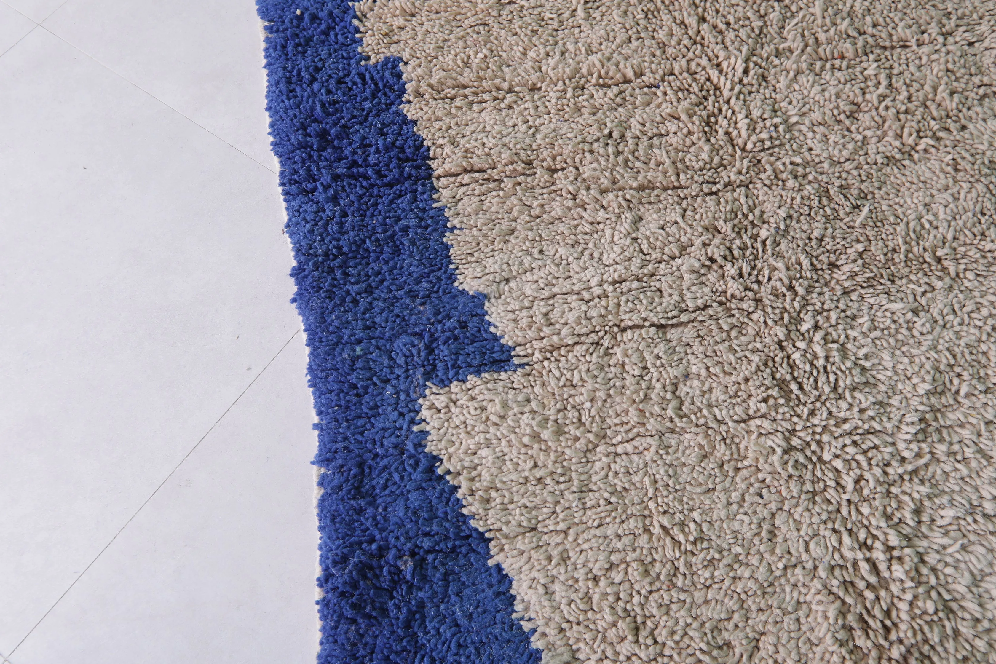 Oversized Azilal Area Rug – 7.8 x 10 ft with Bold Color Blocks