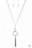 Paparazzi - Bold Balancing Act - White Necklace