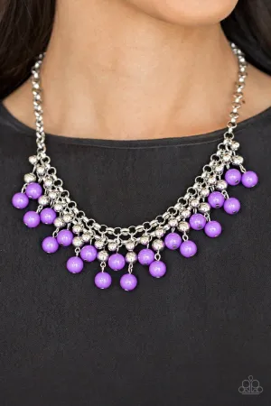 Paparazzi Friday Night Fringe Necklace Purple