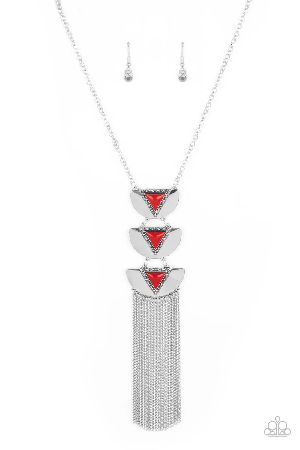 Paparazzi -Gallery Expo - Red Necklace