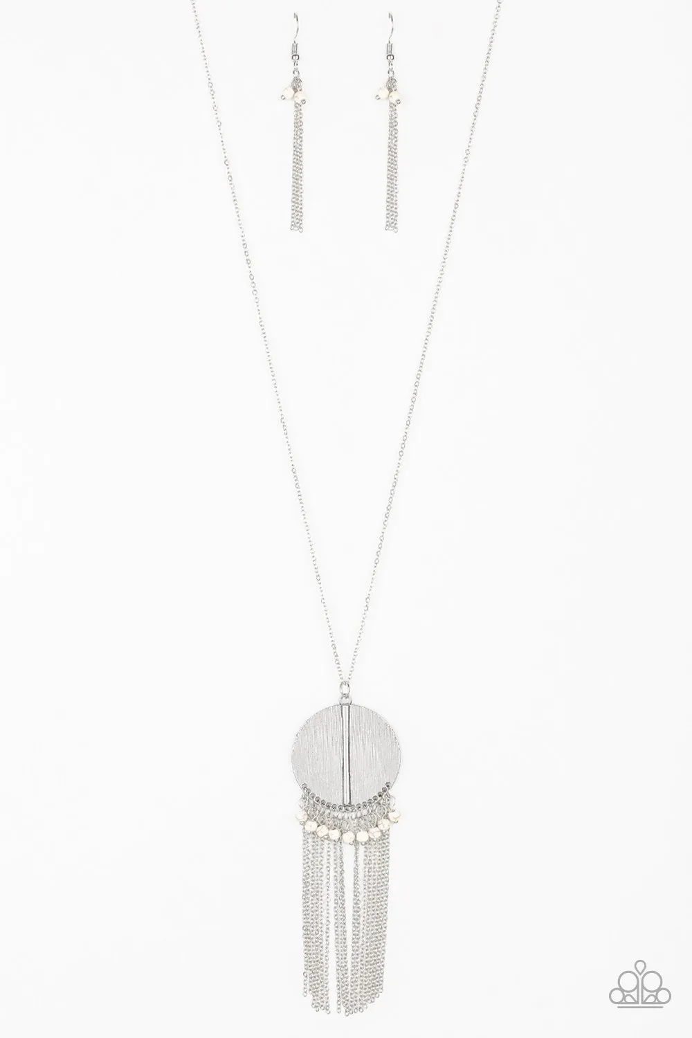 Paparazzi - Get a ROAM - White Necklace