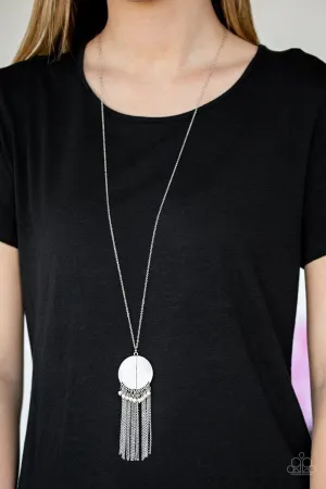 Paparazzi - Get a ROAM - White Necklace