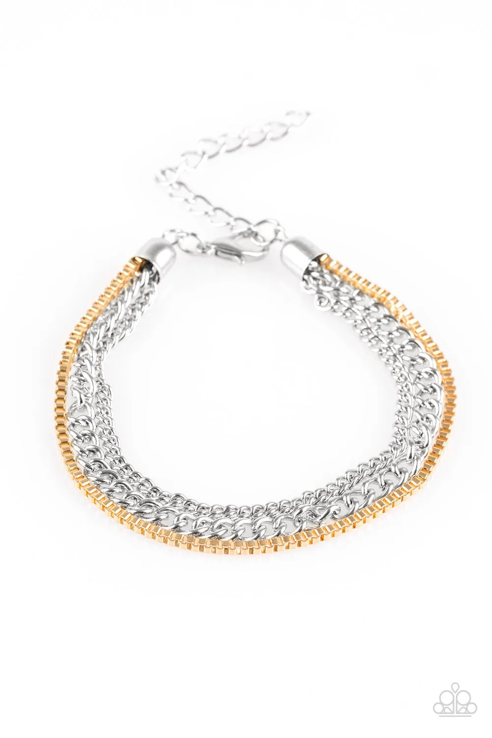 Paparazzi Industrial Icon - Silver Bracelet