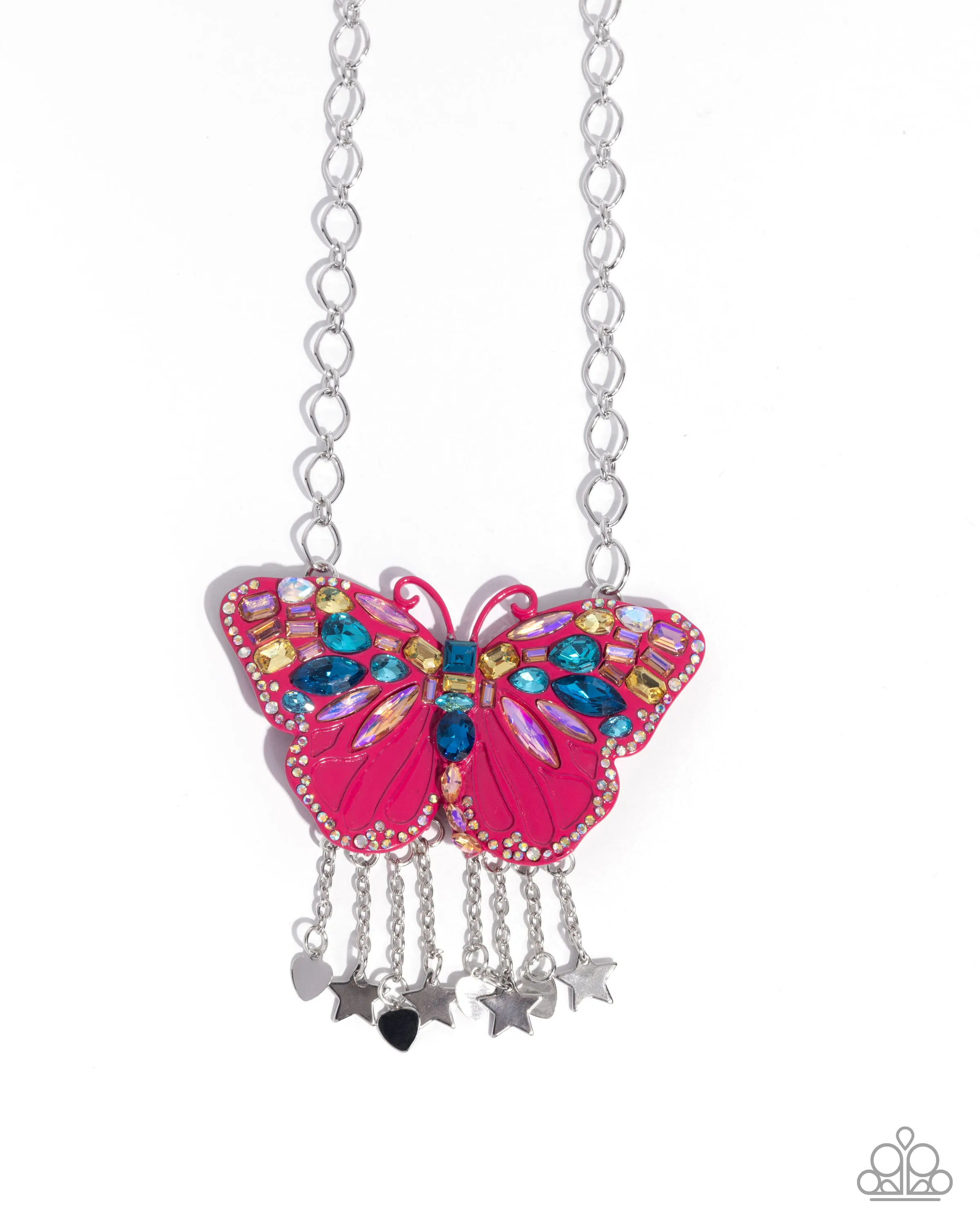 Paparazzi Mayoral Monarch - Pink Necklace