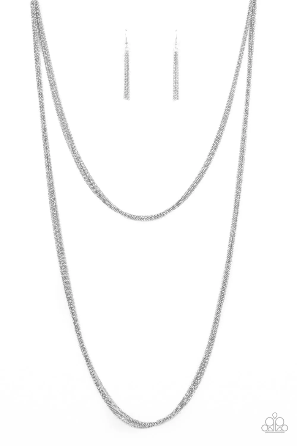 Paparazzi Save Your TIERS - Black Chain Necklace