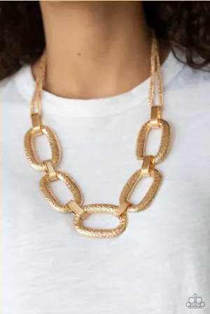 Paparazzi Take Charge - Gold Link Necklace