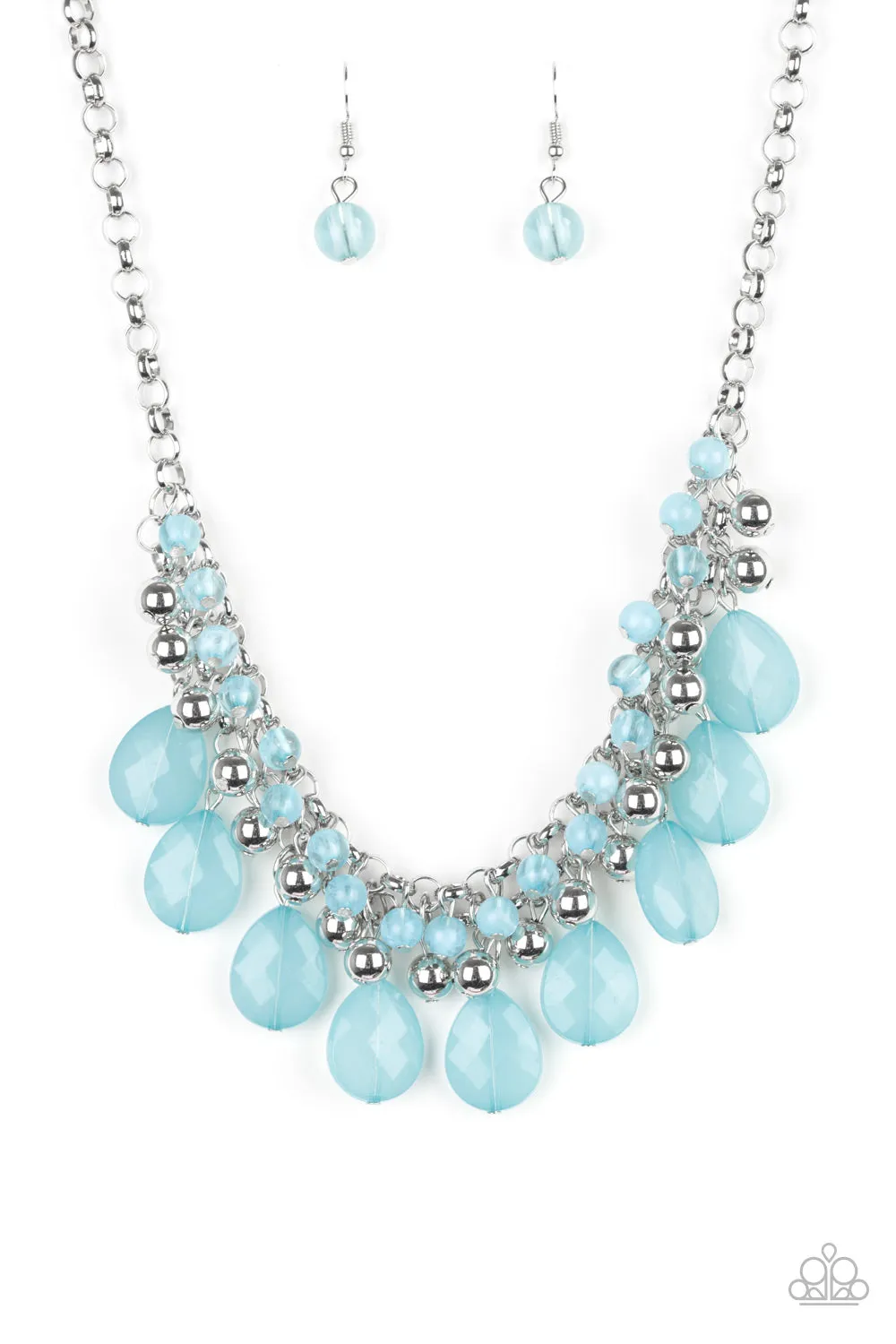Paparazzi - Trending Tropicana Blue Necklace