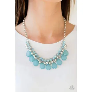 Paparazzi - Trending Tropicana Blue Necklace