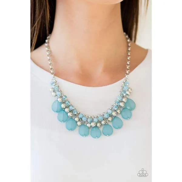 Paparazzi - Trending Tropicana Blue Necklace