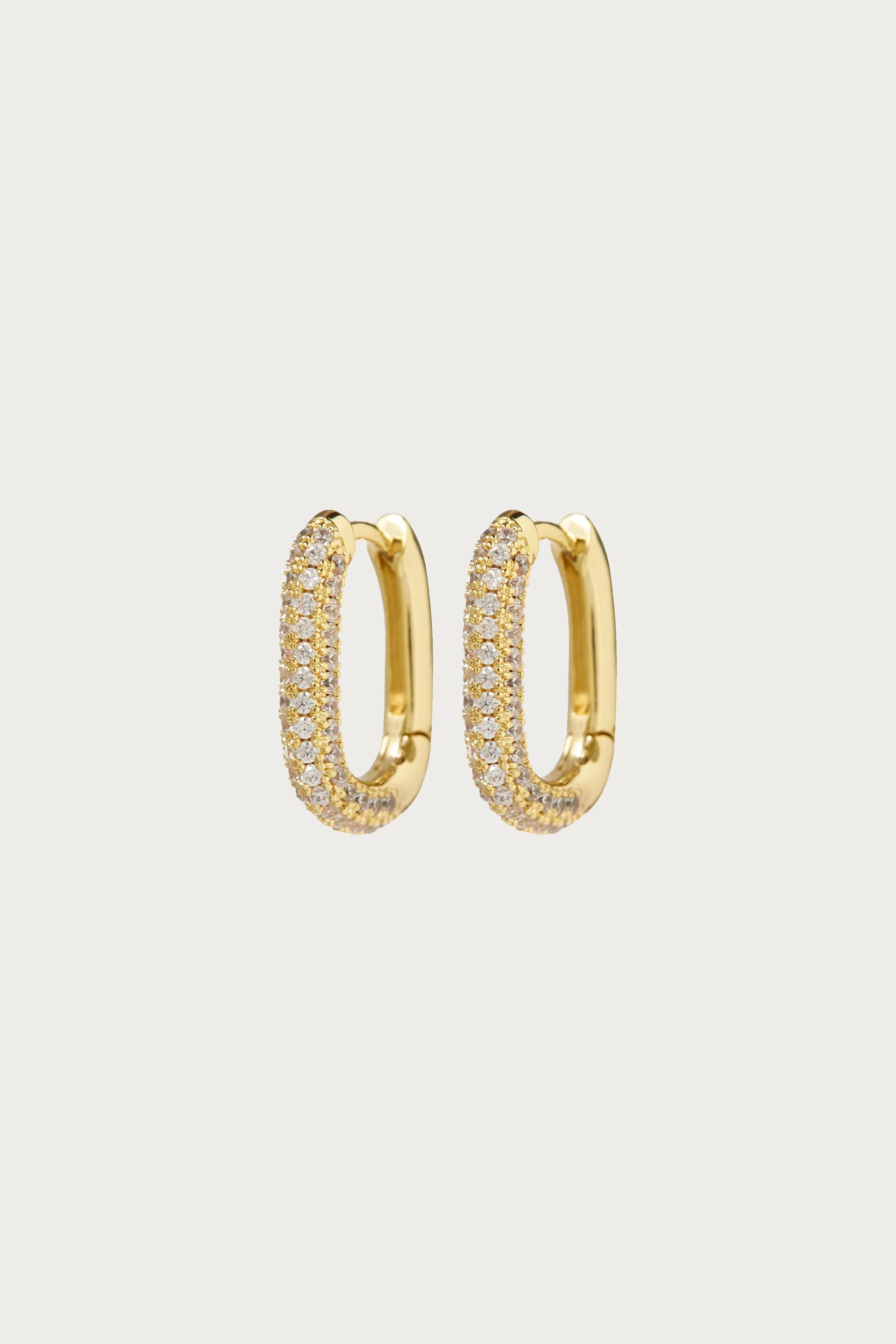 PAVE CHAIN LINK HUGGIES