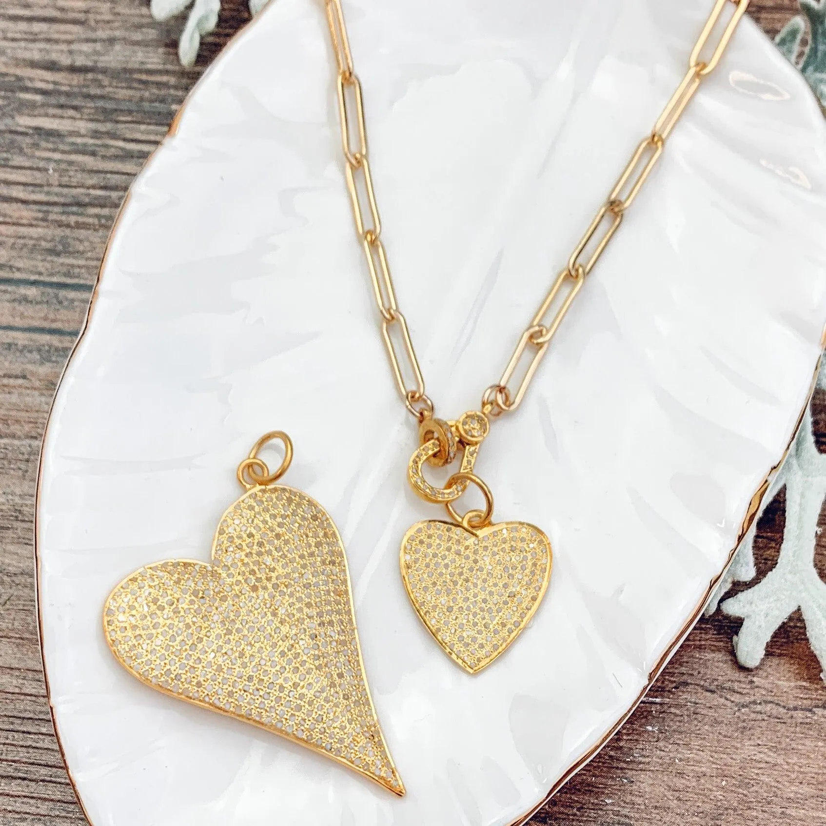 Pave Diamond Hearts Collection