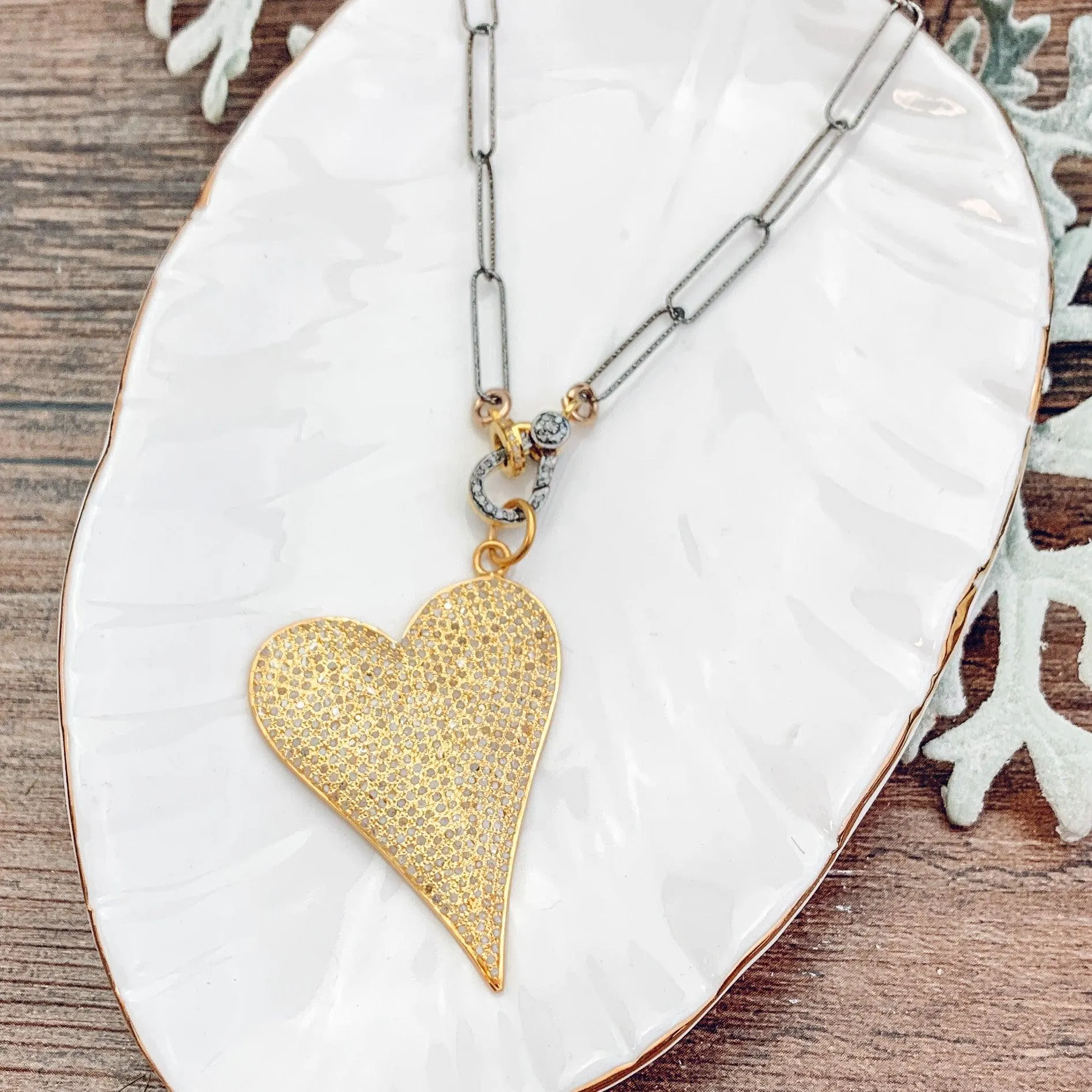 Pave Diamond Hearts Collection