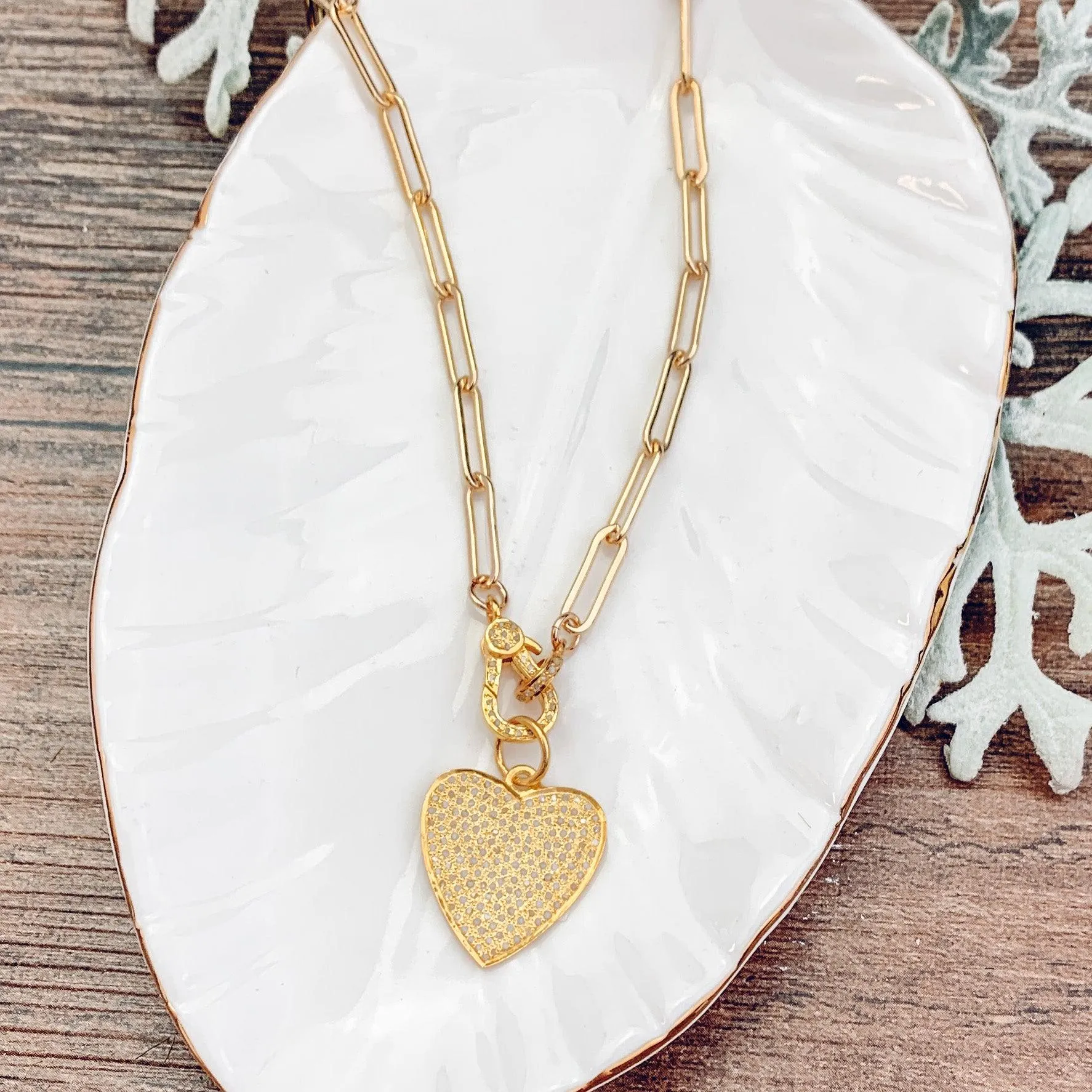 Pave Diamond Hearts Collection