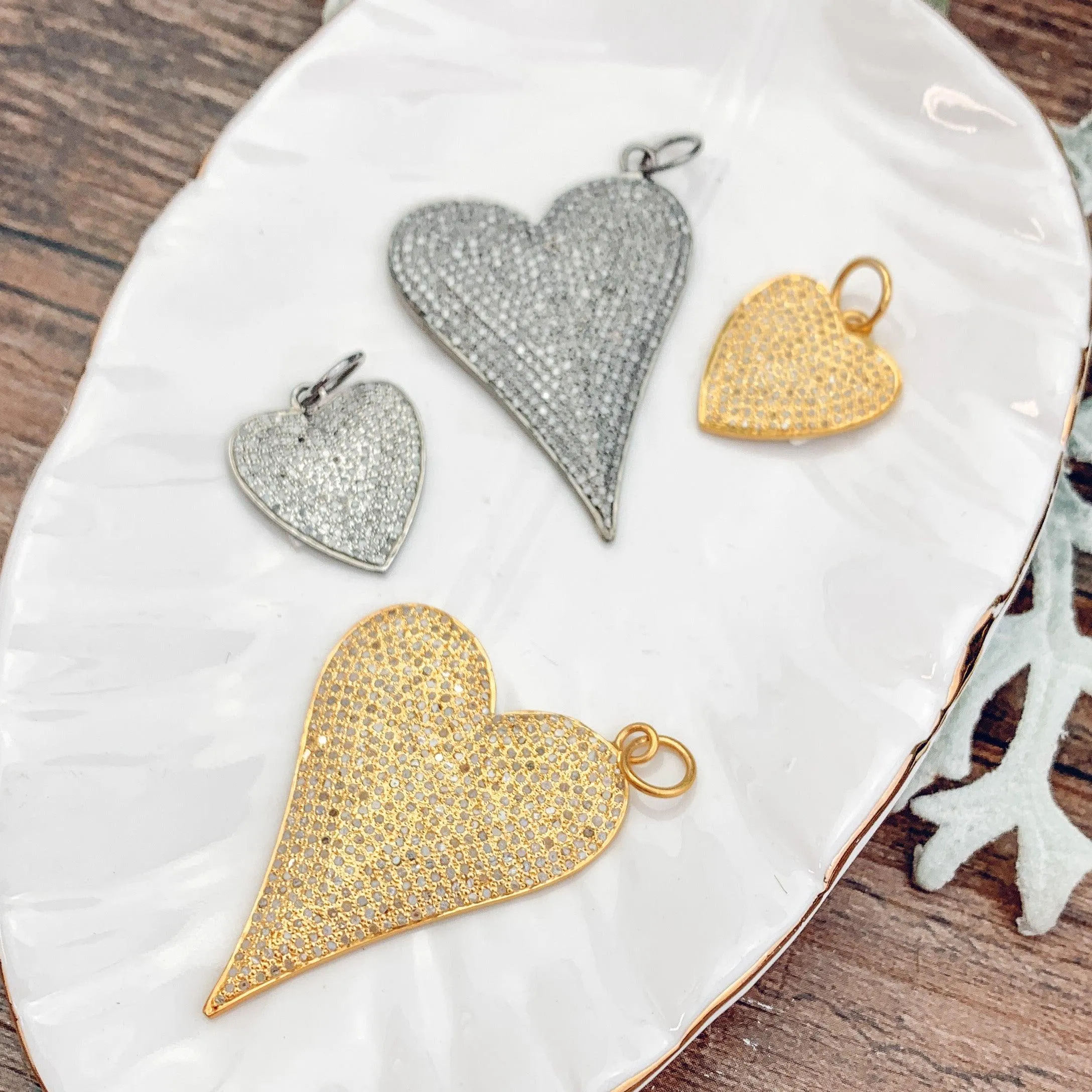 Pave Diamond Hearts Collection
