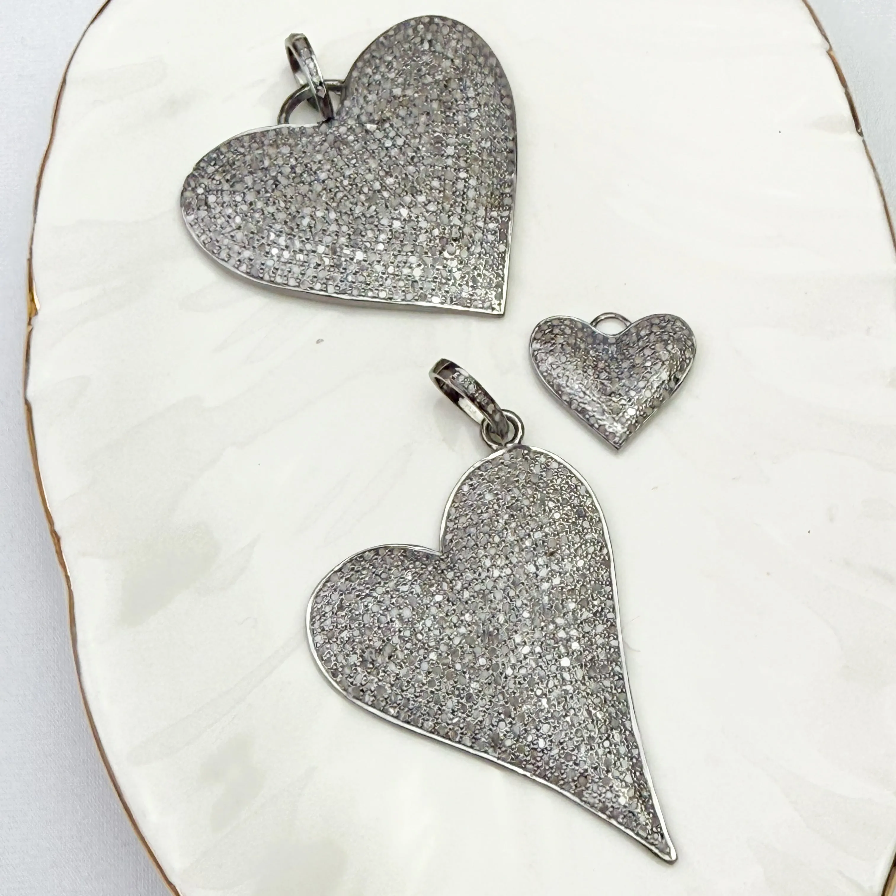 Pave Diamond Hearts Collection
