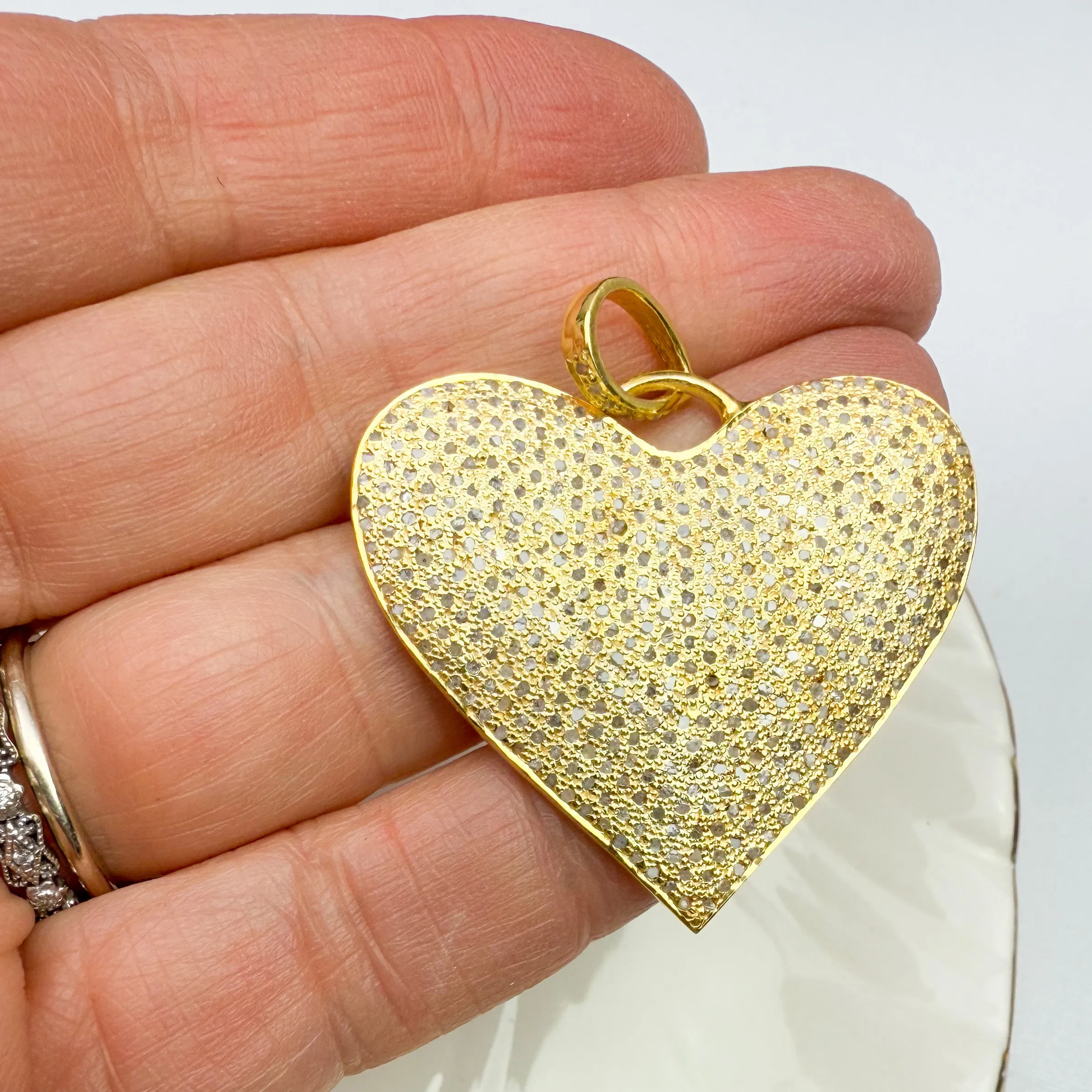 Pave Diamond Hearts Collection