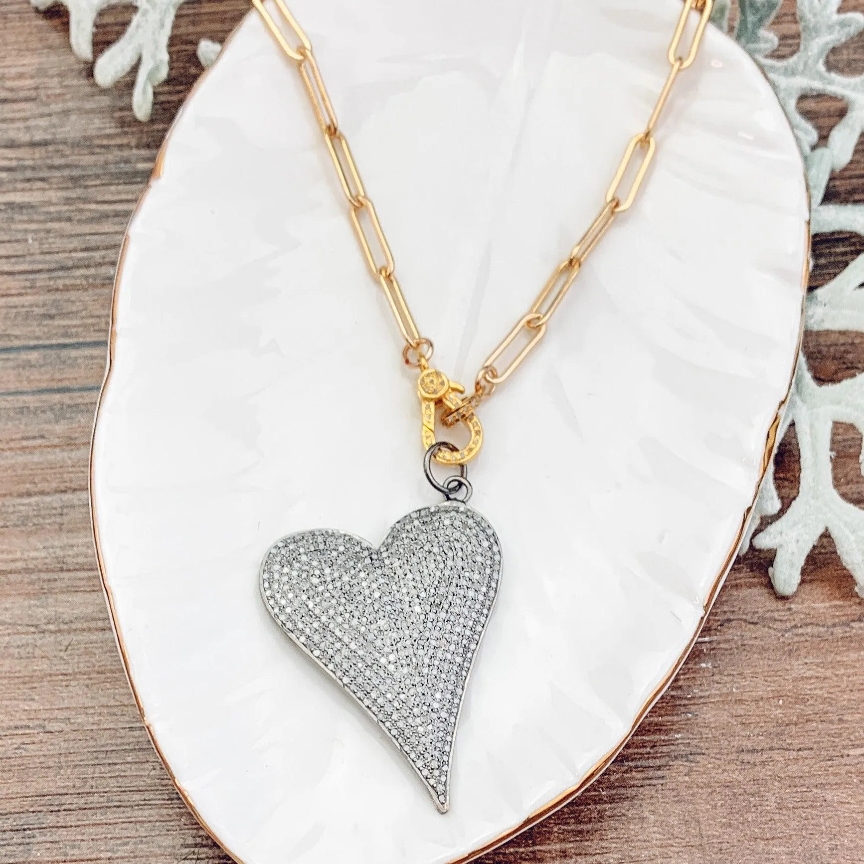 Pave Diamond Hearts Collection