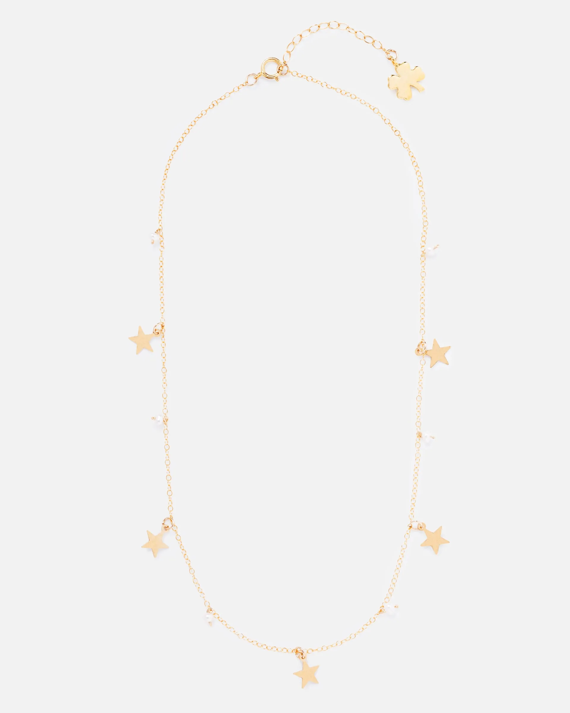 PEARL MABEL 14K GOLD FILLED STARS NECKLACE