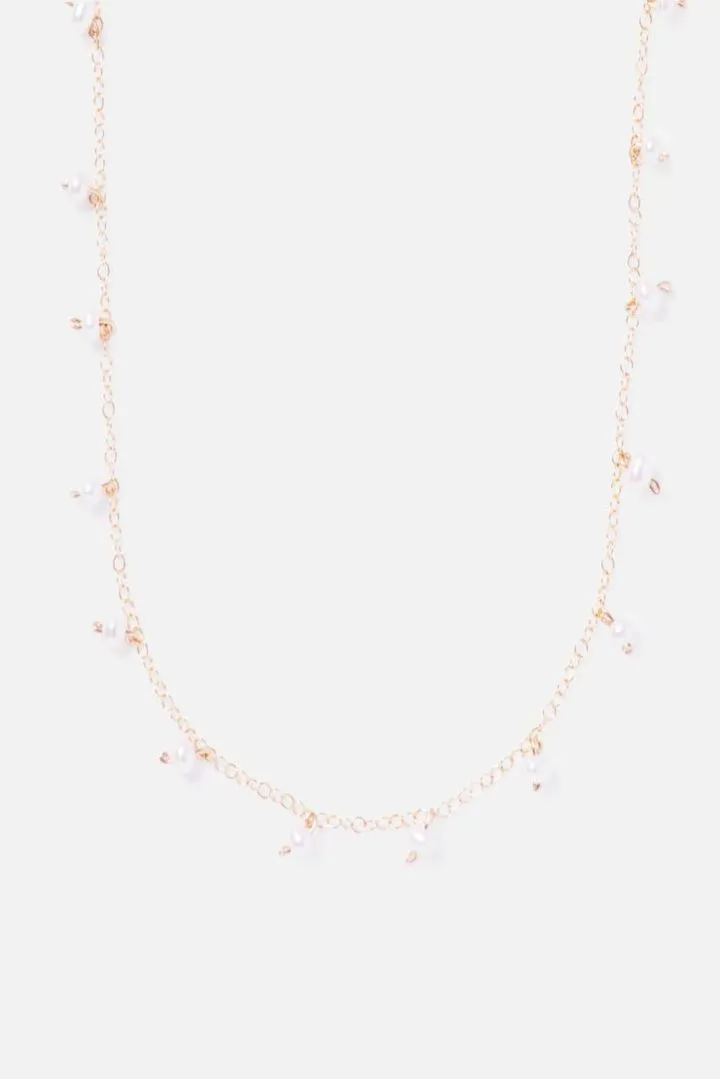 PEARL SPRINKLES 14K GOLD-FILLED NECKLACE