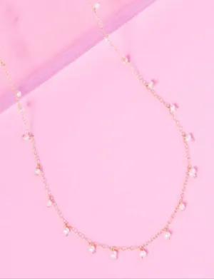 PEARL SPRINKLES 14K GOLD-FILLED NECKLACE