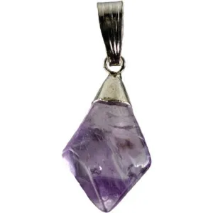 Pendant Amethyst Diamond Shaped