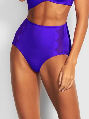 Petal Edge High Waist Bottom Reflex Blue