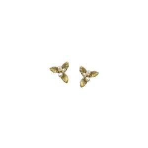 Petite Leaf Stud Earrings