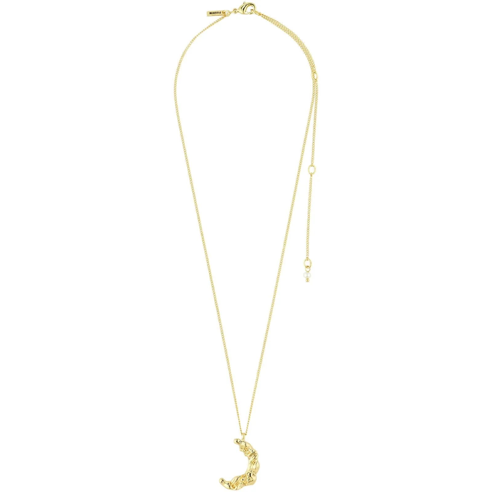 Pilgrim Moon Gold Dainty Necklace