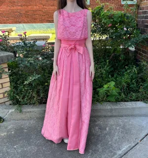 Pink 1950s handmade dress