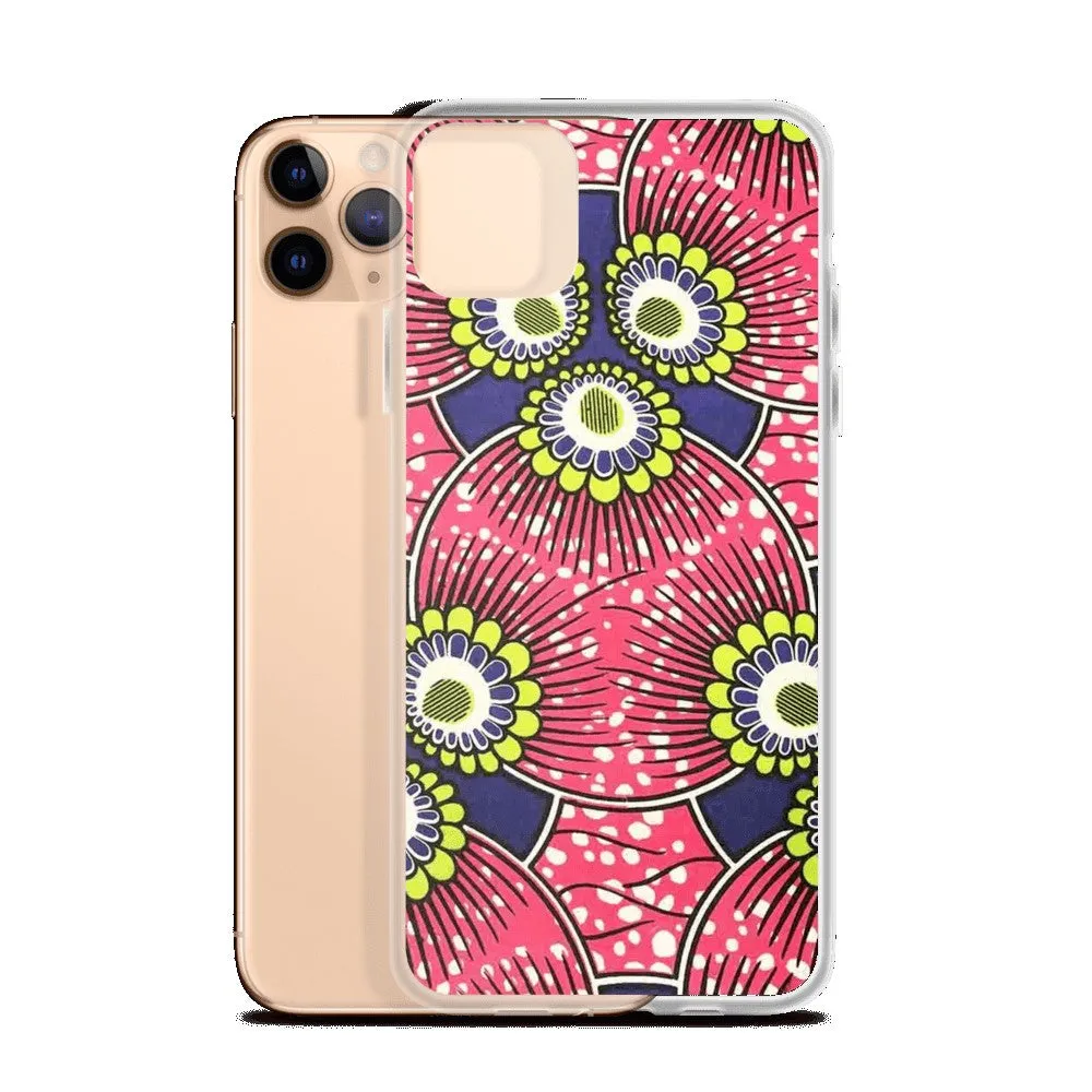 Pink African Print  iPhone Case