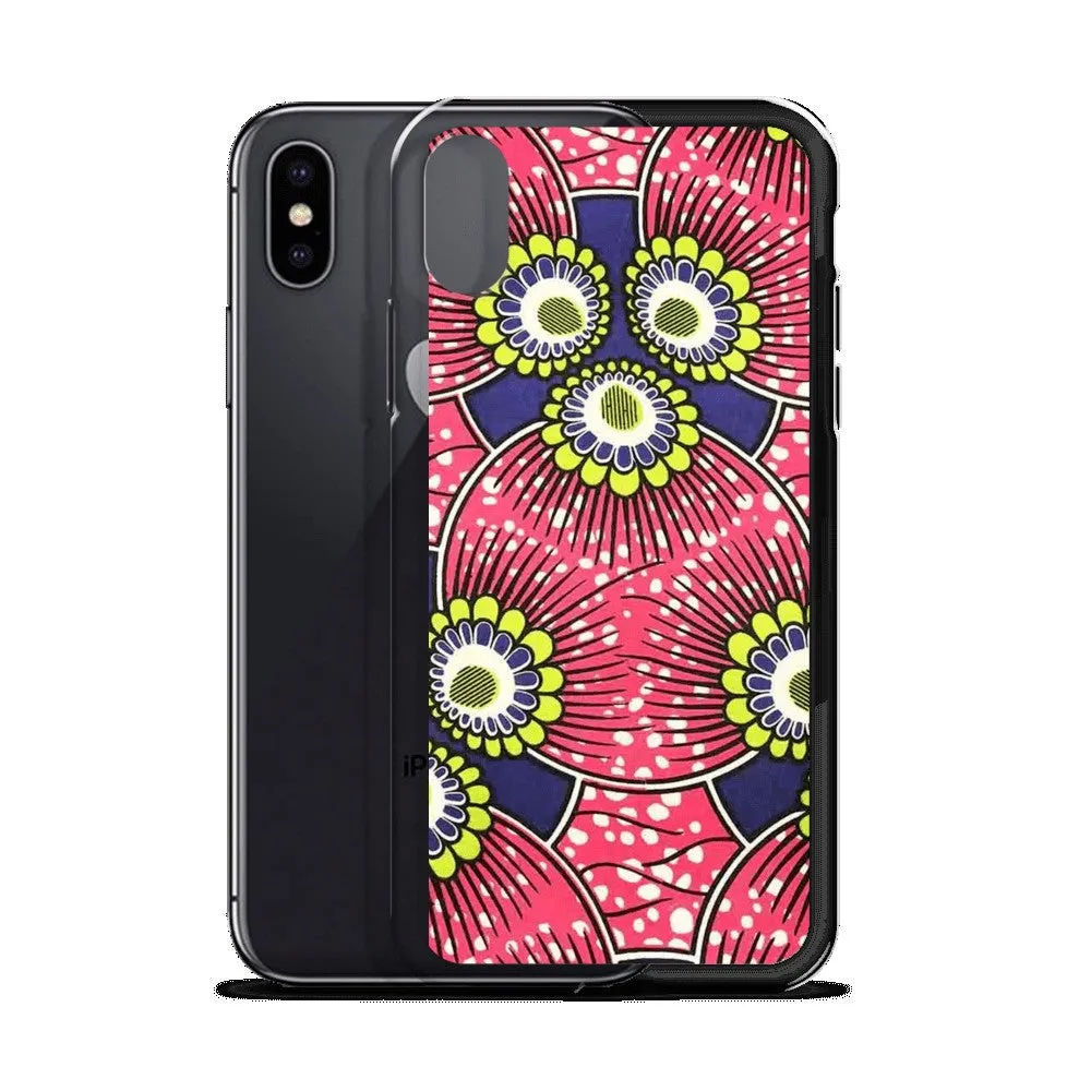 Pink African Print  iPhone Case