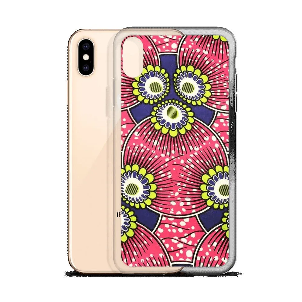 Pink African Print  iPhone Case