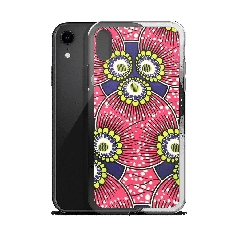 Pink African Print  iPhone Case