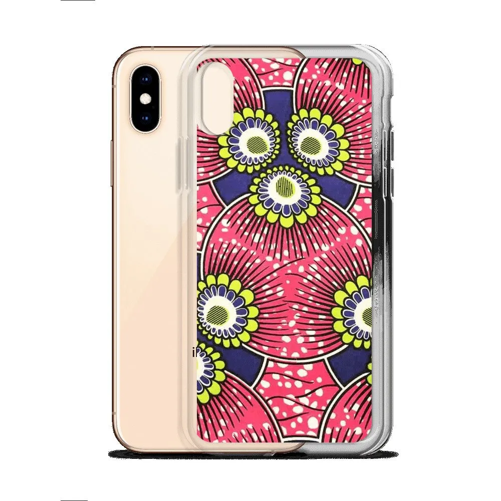 Pink African Print  iPhone Case