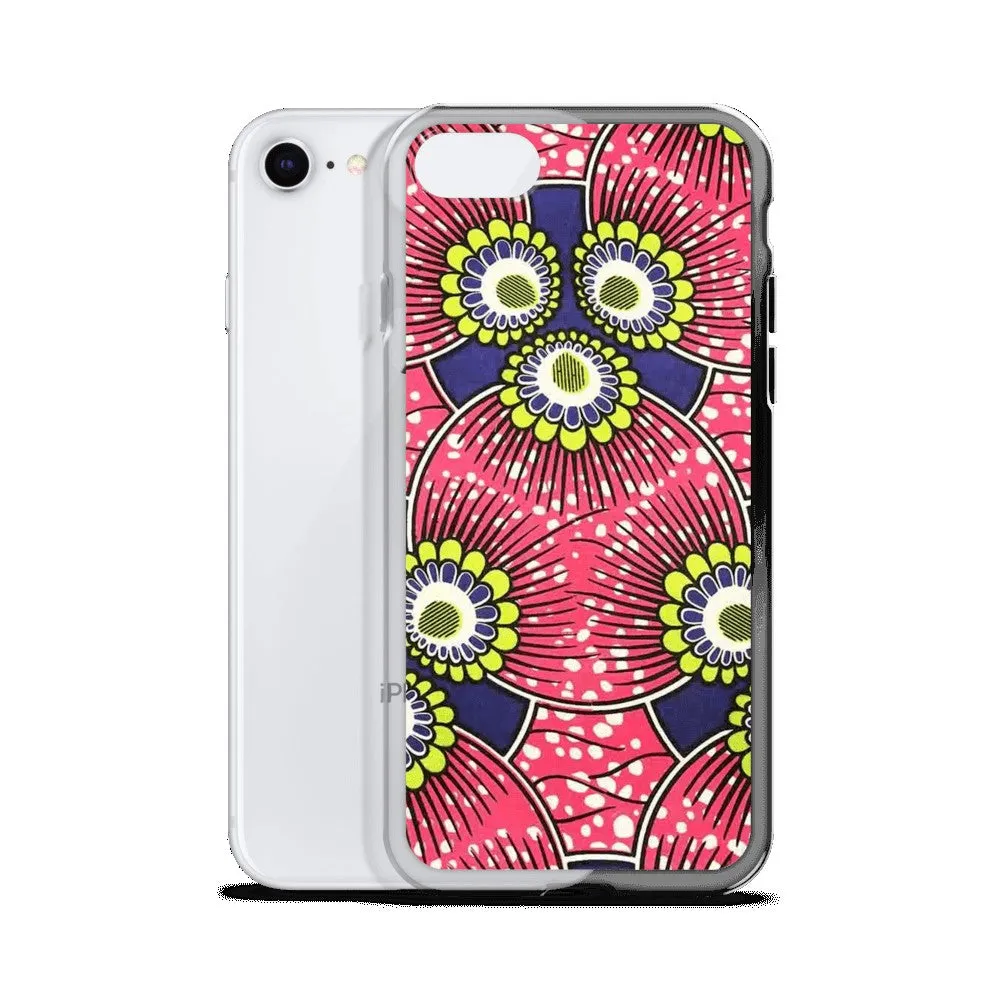 Pink African Print  iPhone Case